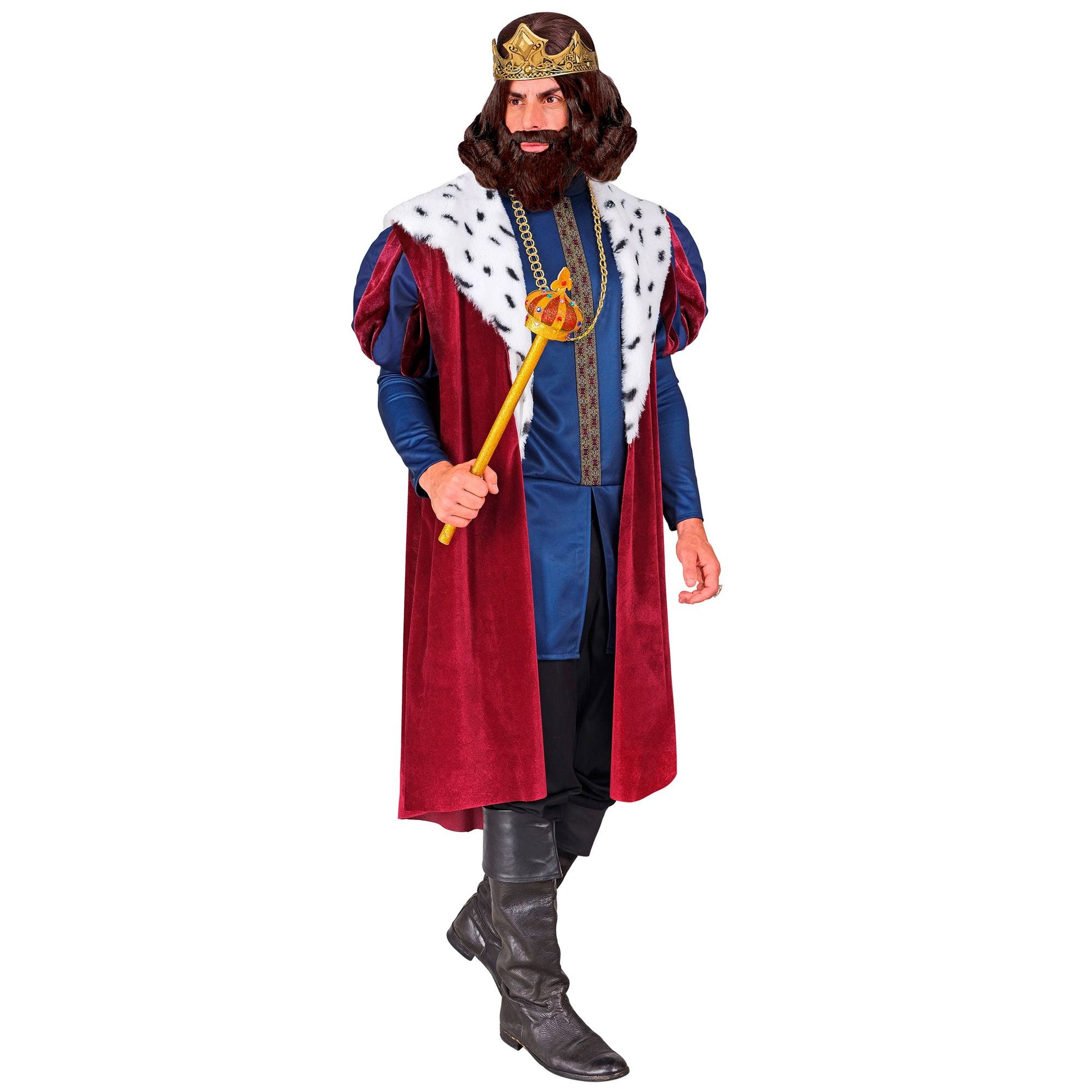 "KÖNIG" (Jacke, ärmelloser Mantel, Kette, Krone) – Ansicht 3