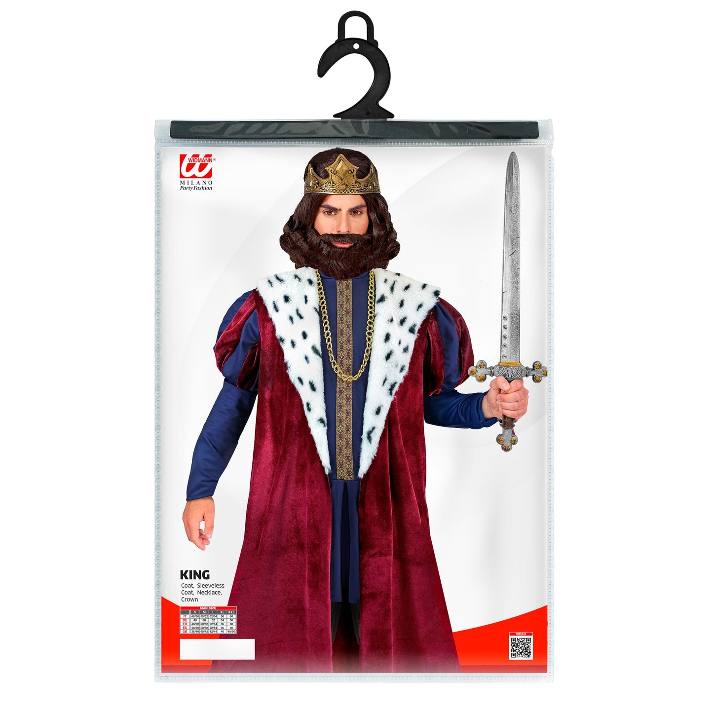 "KÖNIG" (Jacke, ärmelloser Mantel, Kette, Krone) – Ansicht 5