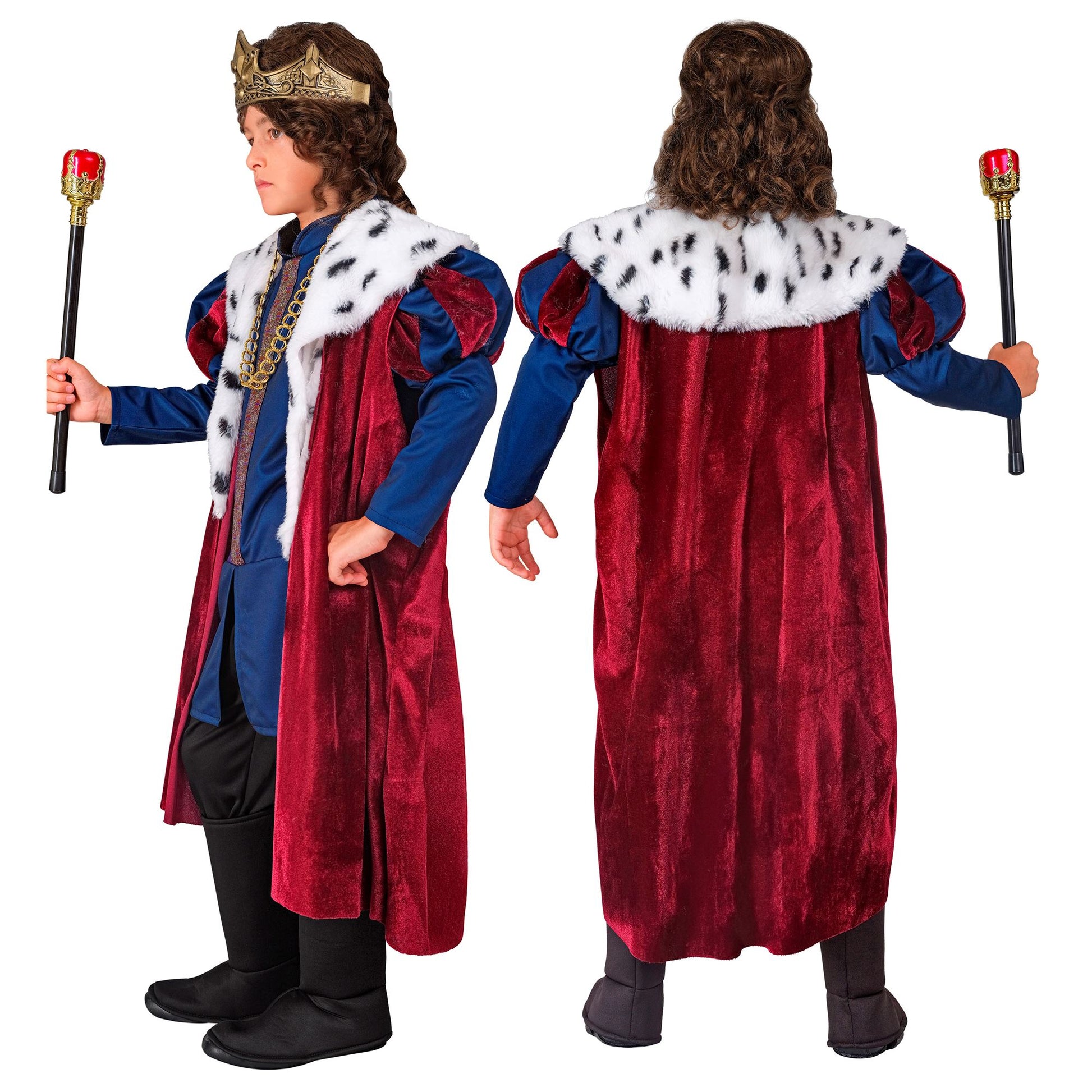 "KÖNIG" (Jacke, ärmelloser Mantel, Kette, Krone) – Ansicht 4
