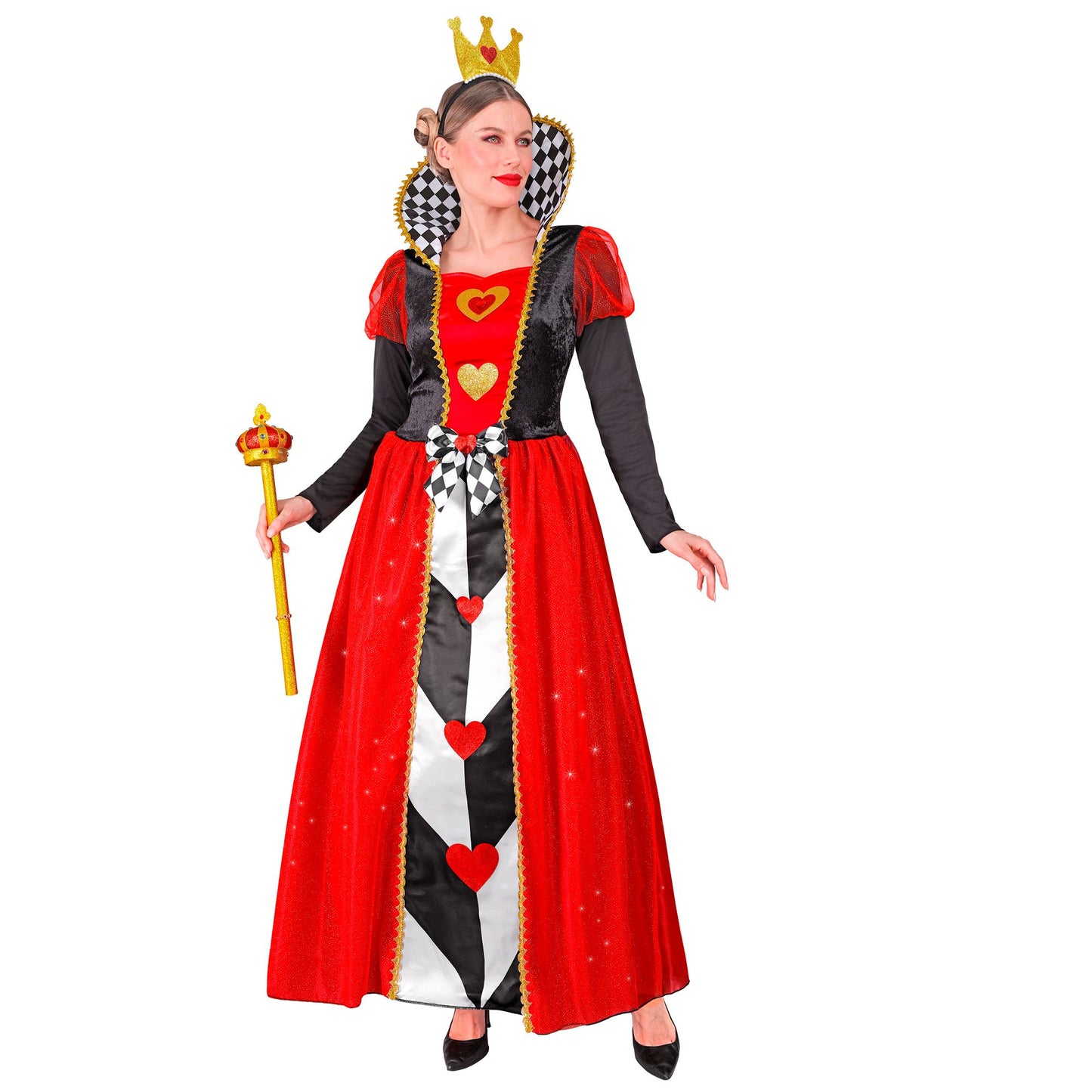 "KÖNIGIN DER HERZEN" (Kleid, Krone) – Detailansicht