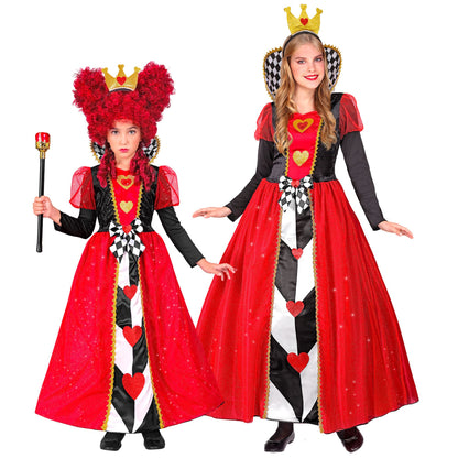 "KÖNIGIN DER HERZEN" (Kleid, Krone) – Vorderansicht