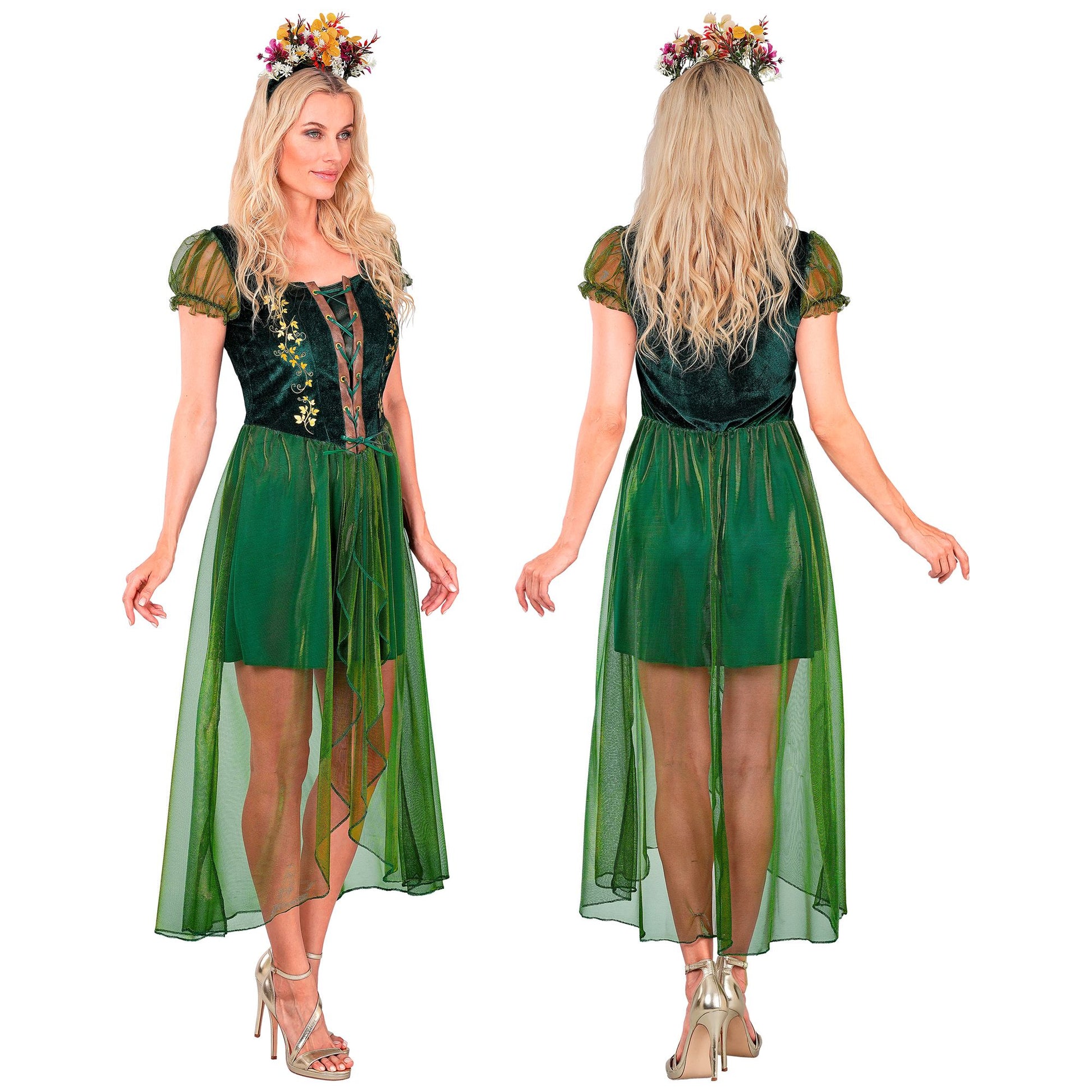 "KÖNIGIN DER WÄLDER" (Kleid, Haarreif) – Ansicht 4