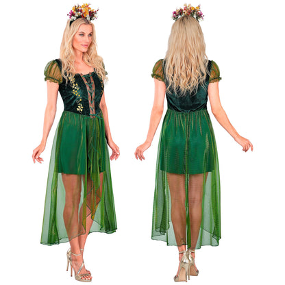 "KÖNIGIN DER WÄLDER" (Kleid, Haarreif) – Ansicht 4