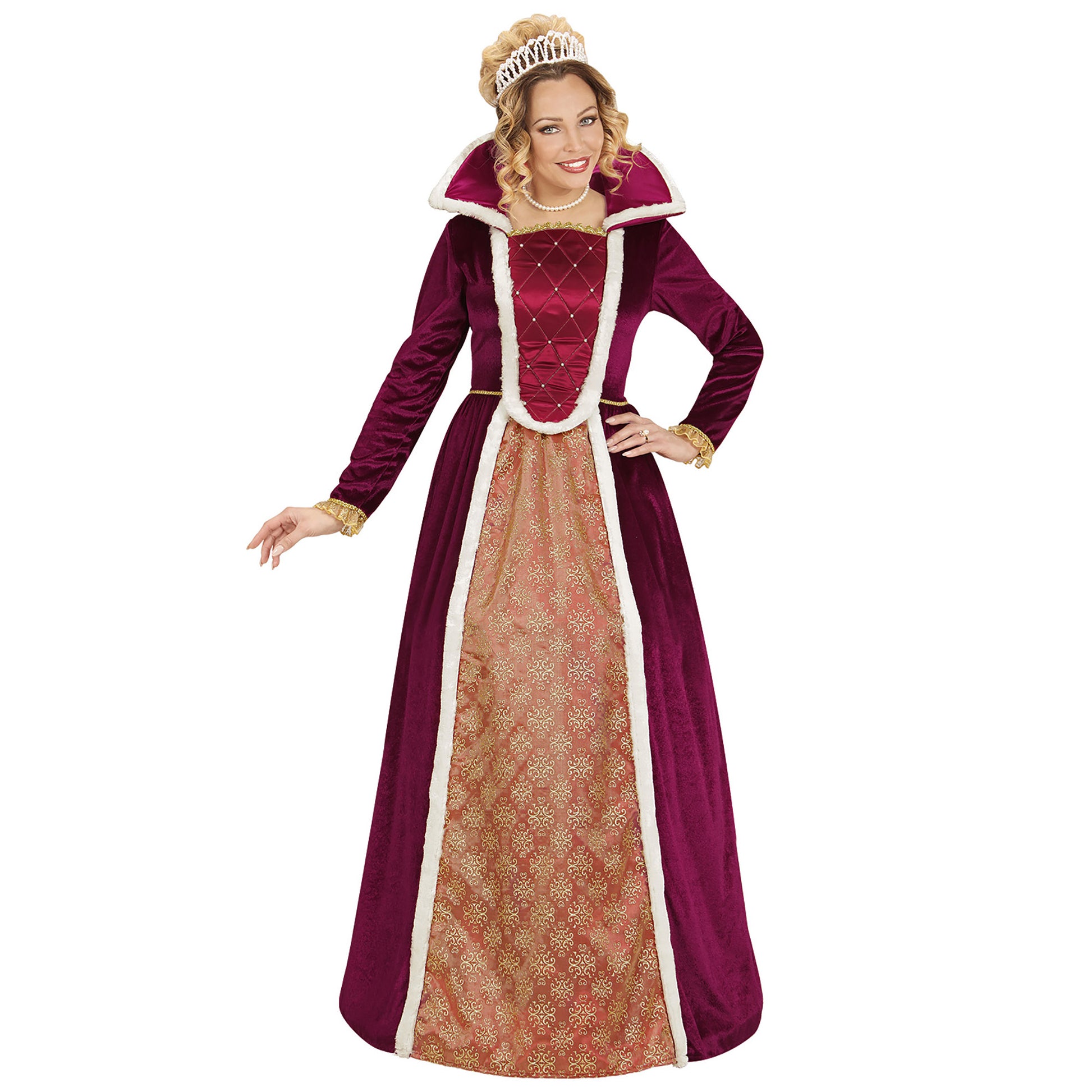 "KÖNIGIN" (Kleid mit Reifunterrock) – Vorderansicht