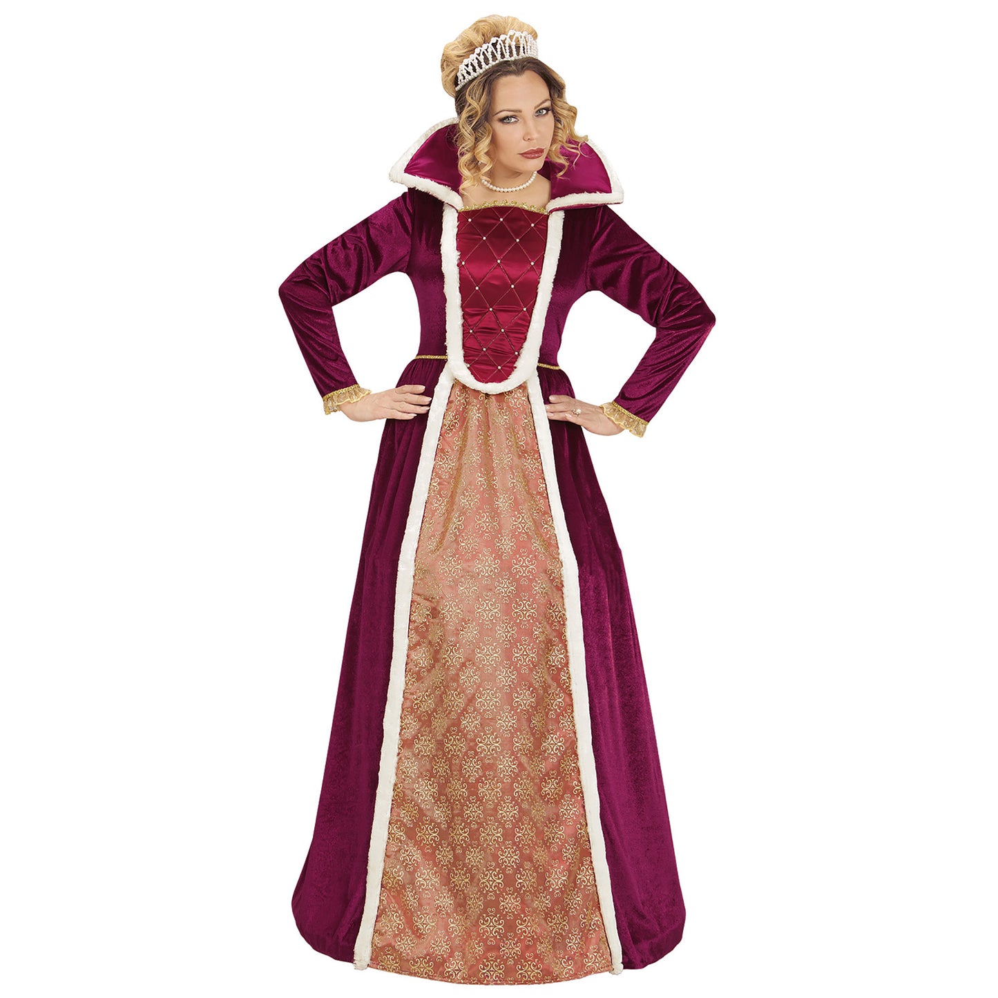 "KÖNIGIN" (Kleid mit Reifunterrock) – Detailansicht