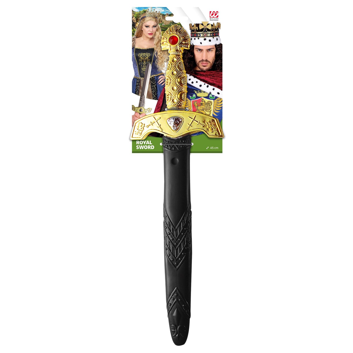 "KÖNIGSDOLCHE MIT STEINEN UND SCHEIDE" 45 cm – Ansicht 3