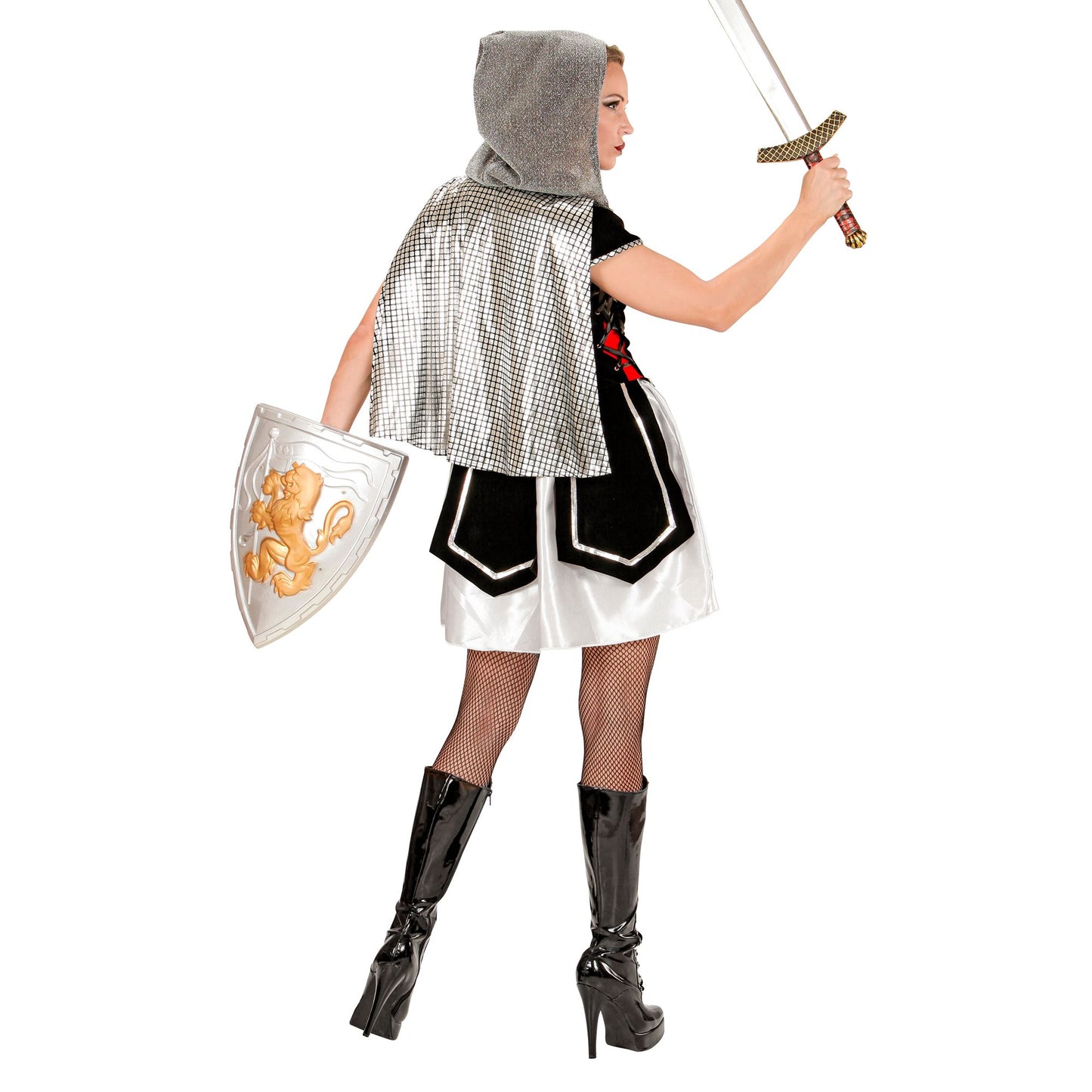 "KÖNIGSRITTERIN" (Kleid mit Kapuzenumhang) – Ansicht 4