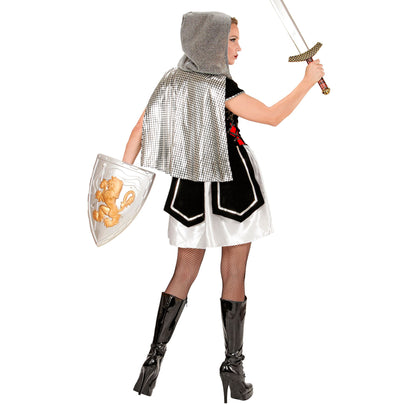 "KÖNIGSRITTERIN" (Kleid mit Kapuzenumhang) – Ansicht 4