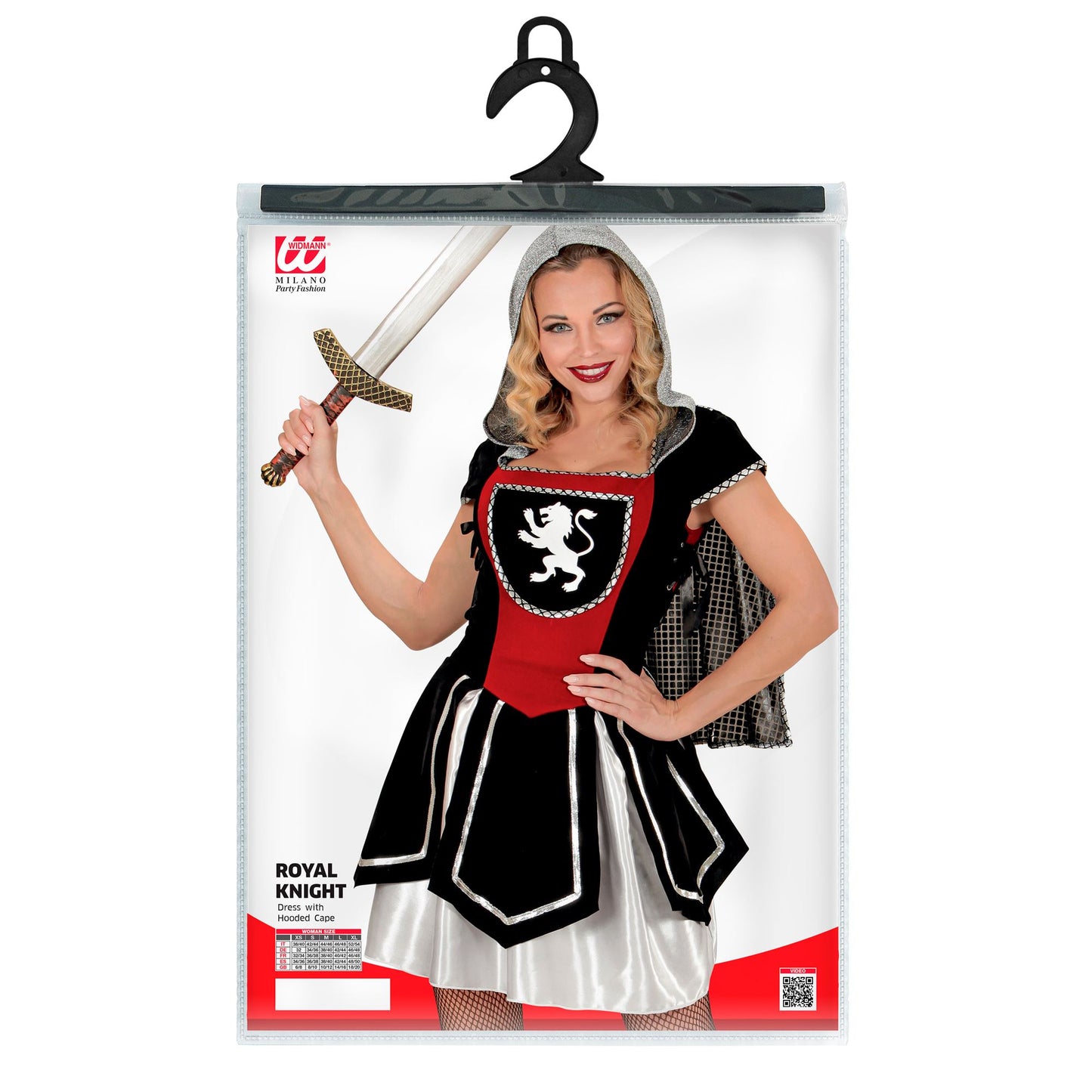 "KÖNIGSRITTERIN" (Kleid mit Kapuzenumhang) – Ansicht 5