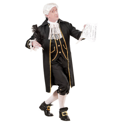 "KOMPONIST" (Frack mit Weste, Jabot, Hose, Schuhschnallen) – Vorderansicht