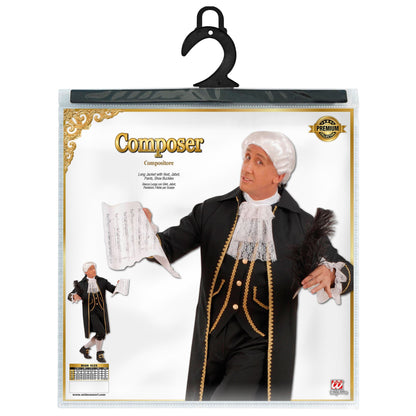 "KOMPONIST" (Frack mit Weste, Jabot, Hose, Schuhschnallen) – Detailansicht