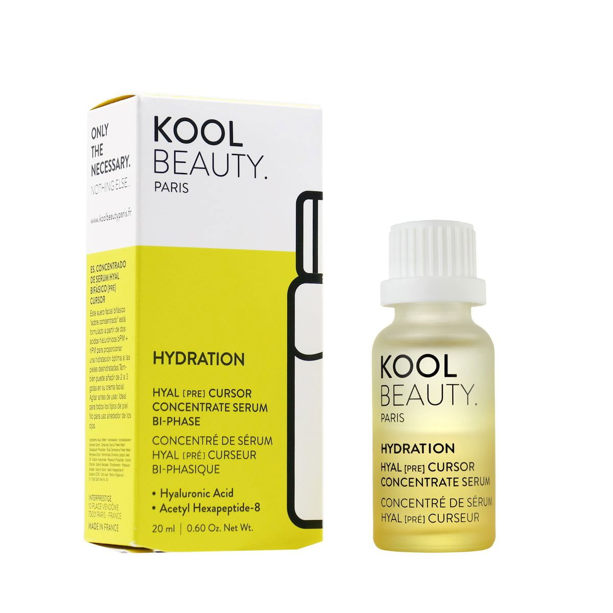 Kool Beauty Kool Beauty, Hyal Pre Cursor Concentrate, Hydratisierend, Serum, Für das Gesicht, 20 ml Regular