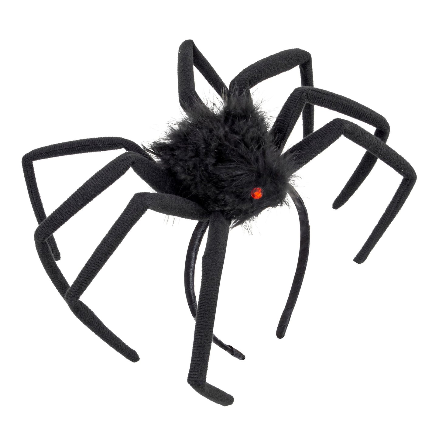 "KOPFBEDECKUNG HAARIGE SPINNE" modellierbar - 50 cm – Vorderansicht