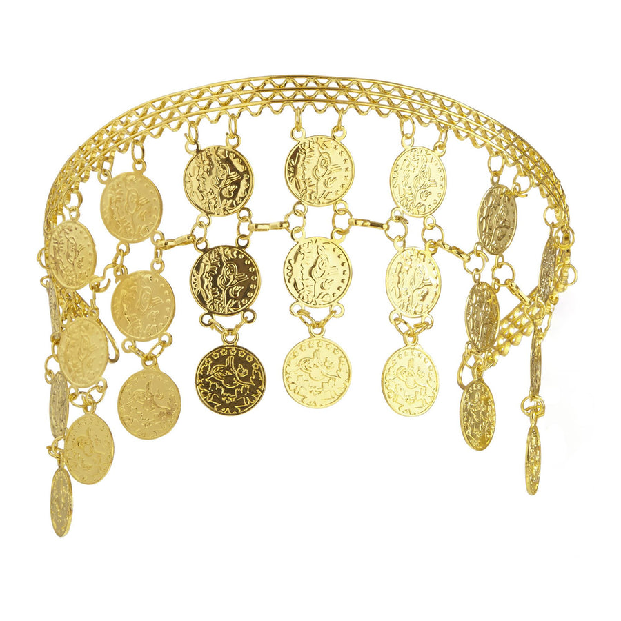 "KOPFSCHMUCK GOLDMÜNZEN" – Vorderansicht