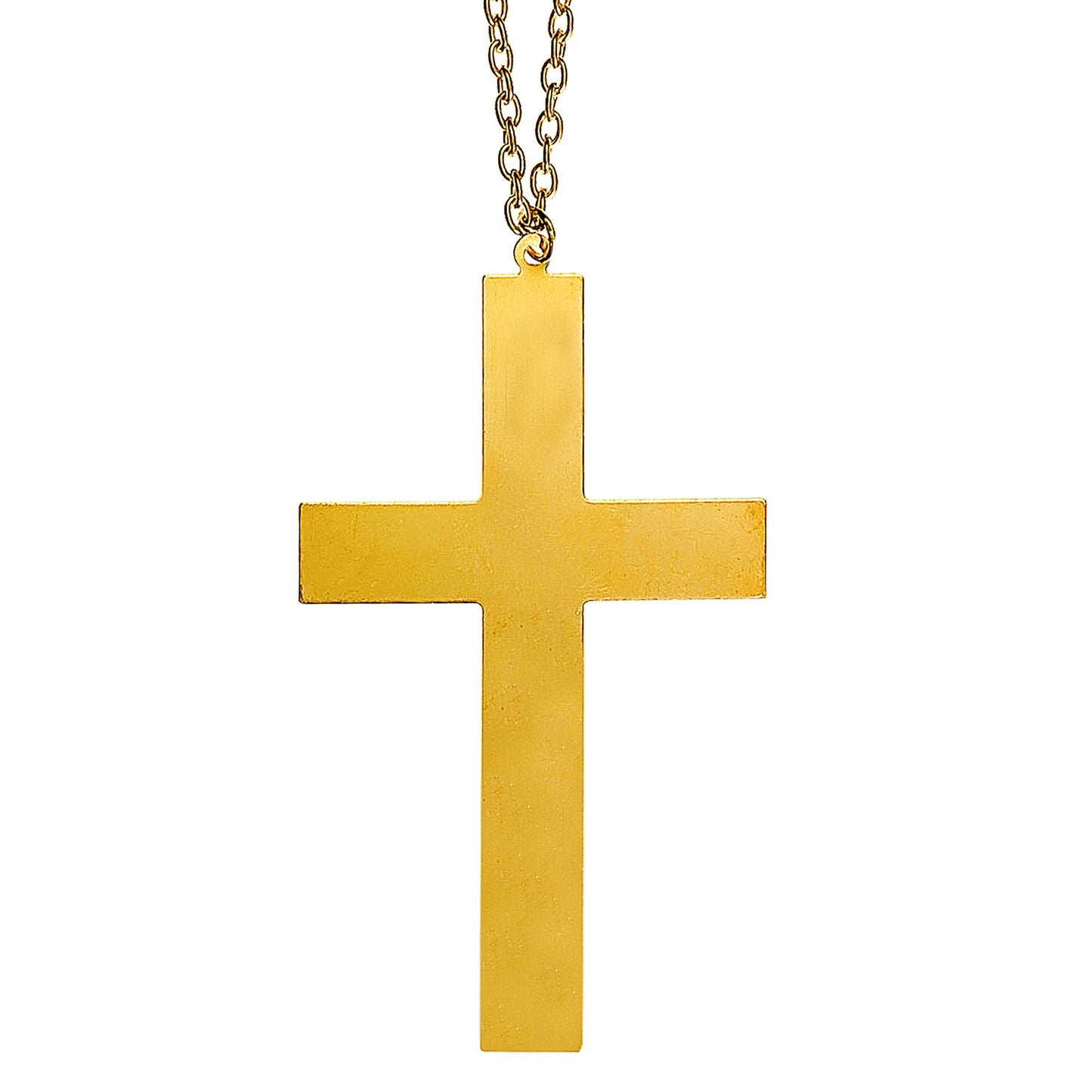 "KREUZKETTE GOLD" 10,5 cm – Vorderansicht