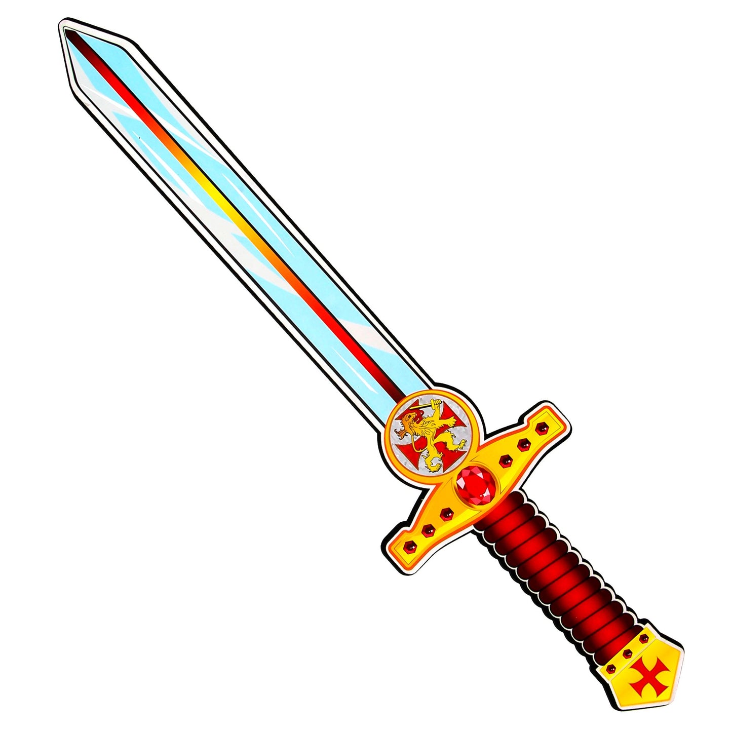 "KREUZRITTER SCHWERT" aus weichem Schaumstoff - 52 cm – Vorderansicht