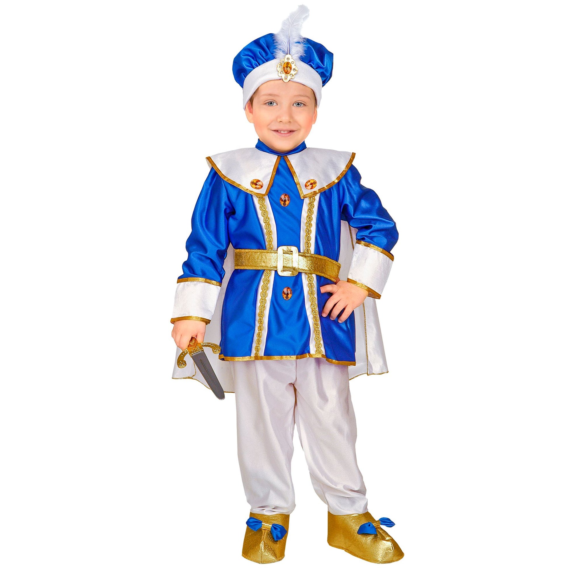 "KRONPRINZ" (Coat mit Umhang, Hose und Überstiefel, Gürtel, Hut) – Vorderansicht