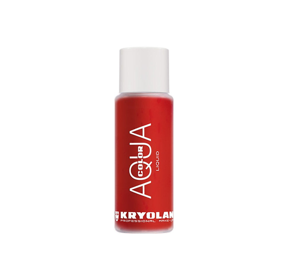 Kryolan, Aquacolor Wet Make-Up, Schmierfest, Flüssiges Rouge, 079, Rot, 30 ml