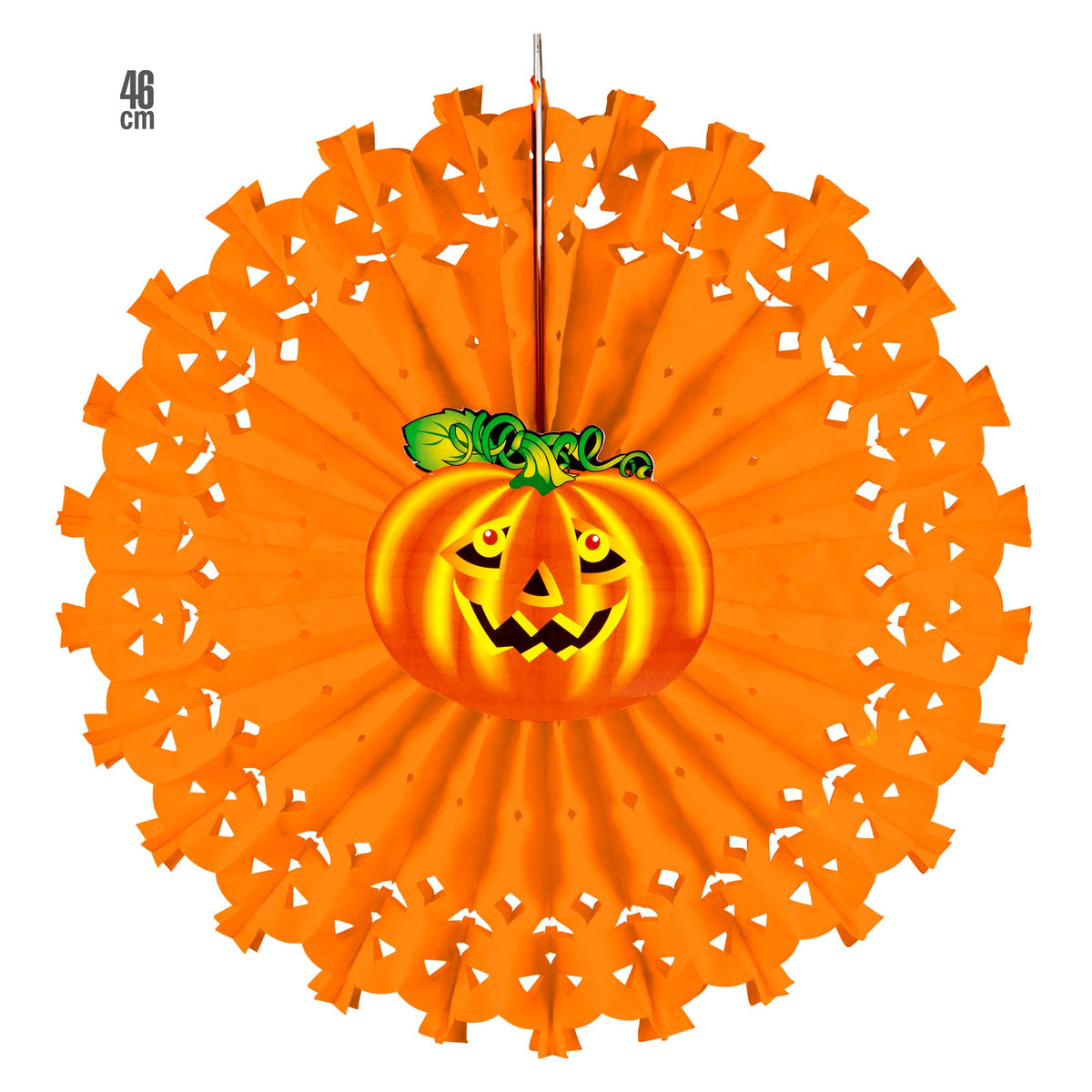 "KÜRBIS PAPIERFÄCHER" 46 cm – Vorderansicht