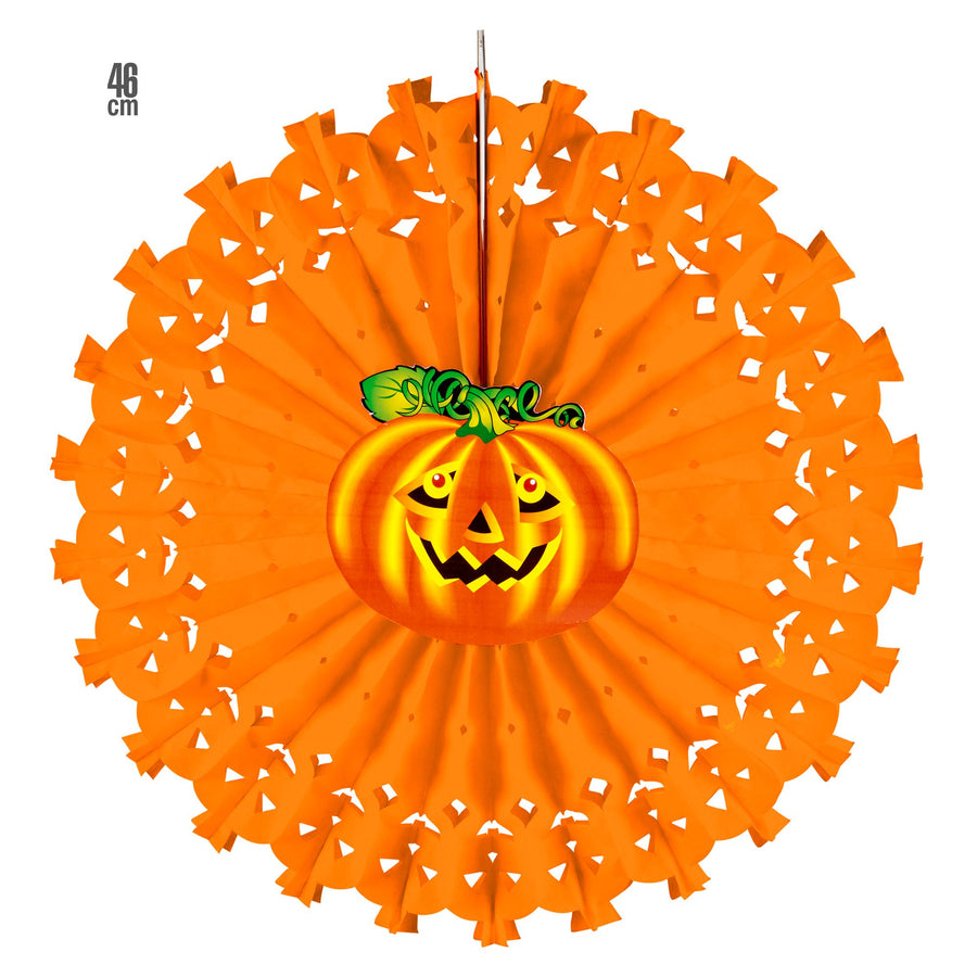 "KÜRBIS PAPIERFÄCHER" 46 cm – Vorderansicht