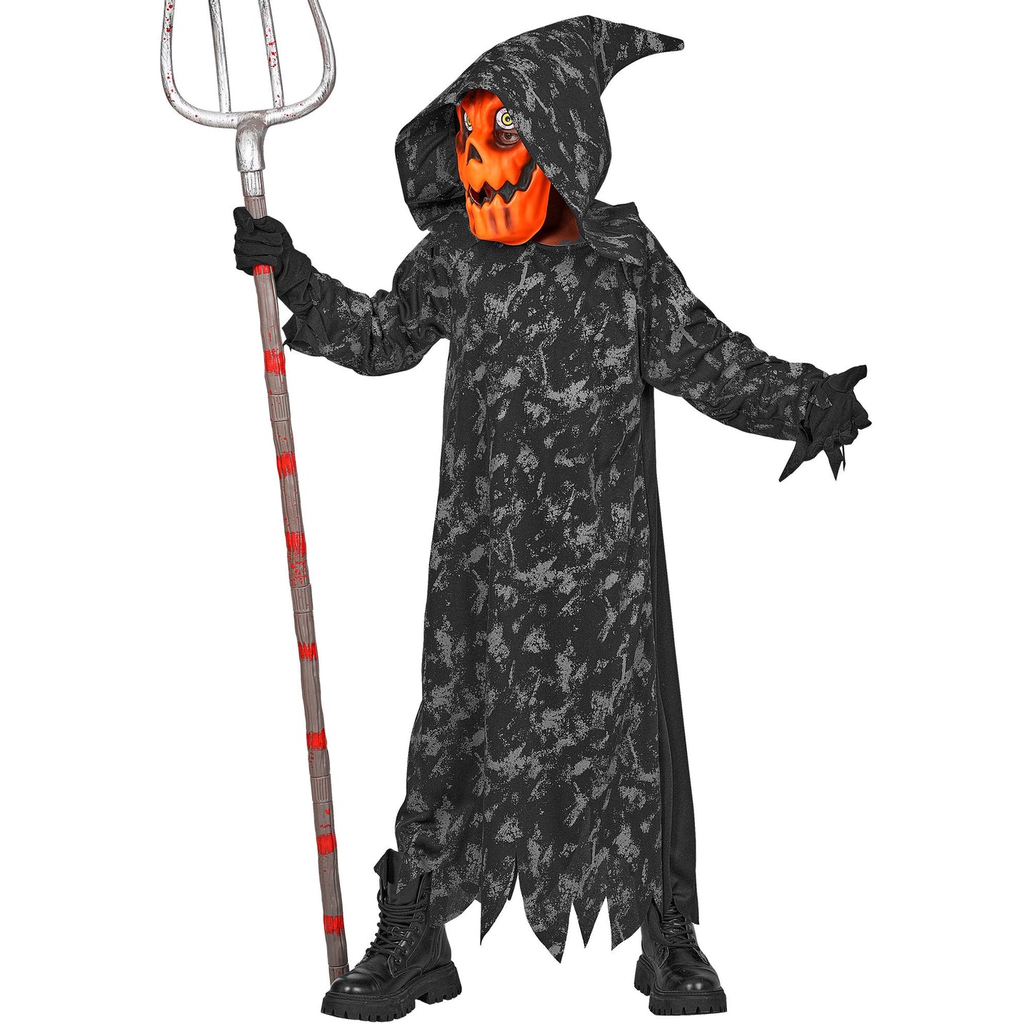 "KÜRBIS SENSEMANN" (Robe mit Kapuze, Maske) – Ansicht 3
