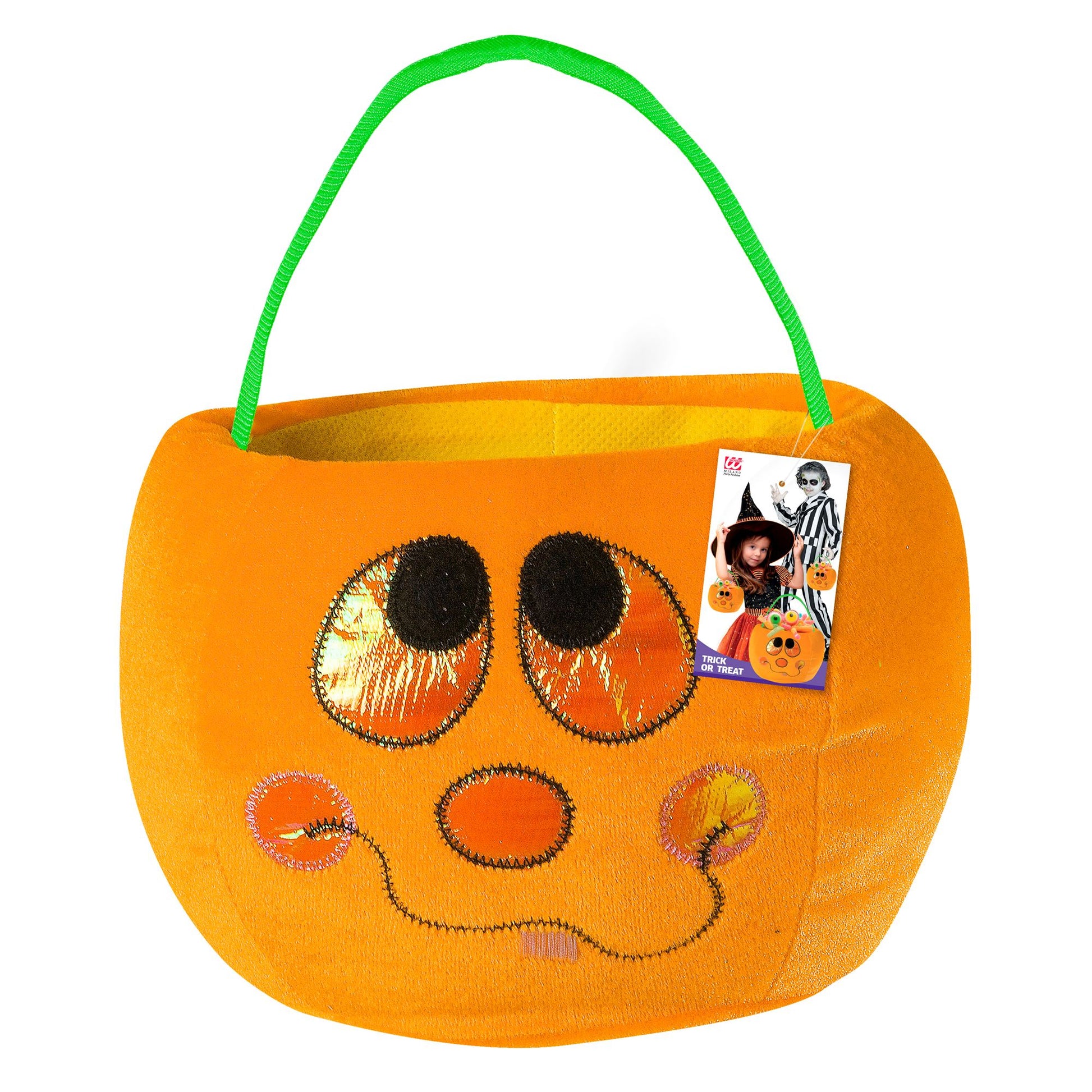 "KÜRBISBEUTEL TRICK & TREAT" 20x14 cm – Detailansicht