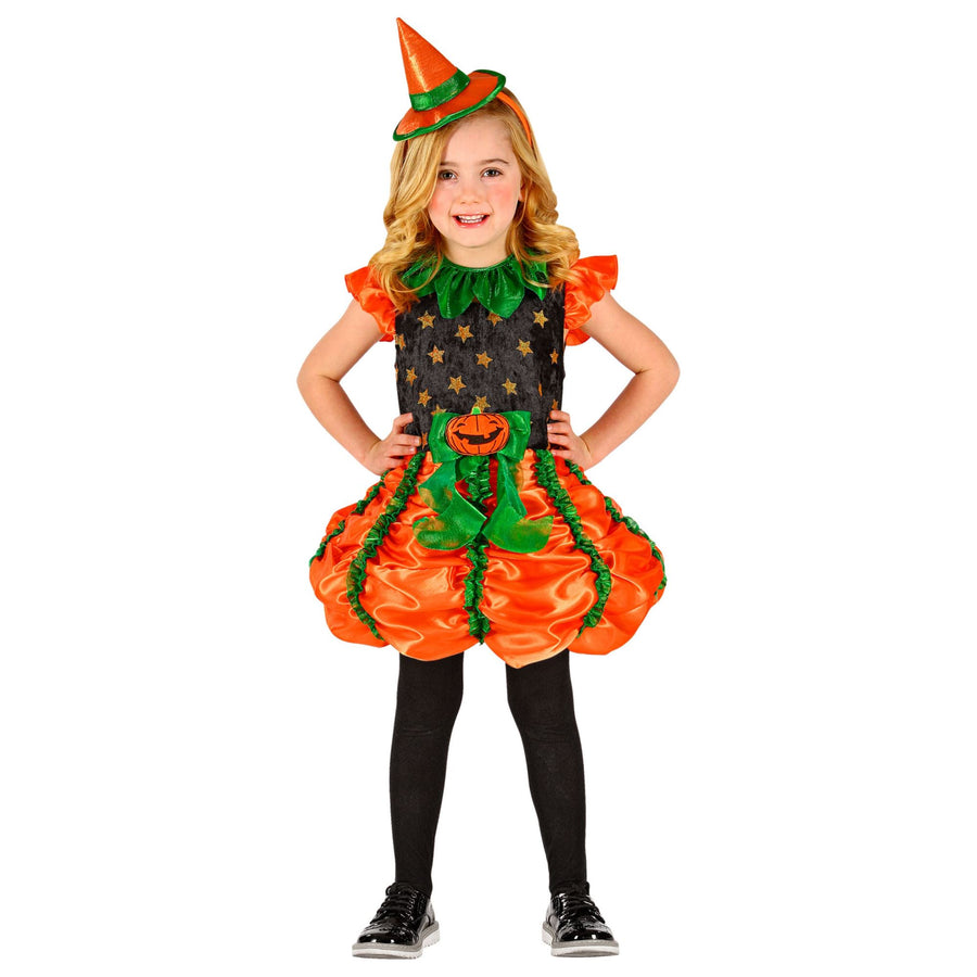 "KÜRBISHEXE" (Kleid, Minihut) – Vorderansicht