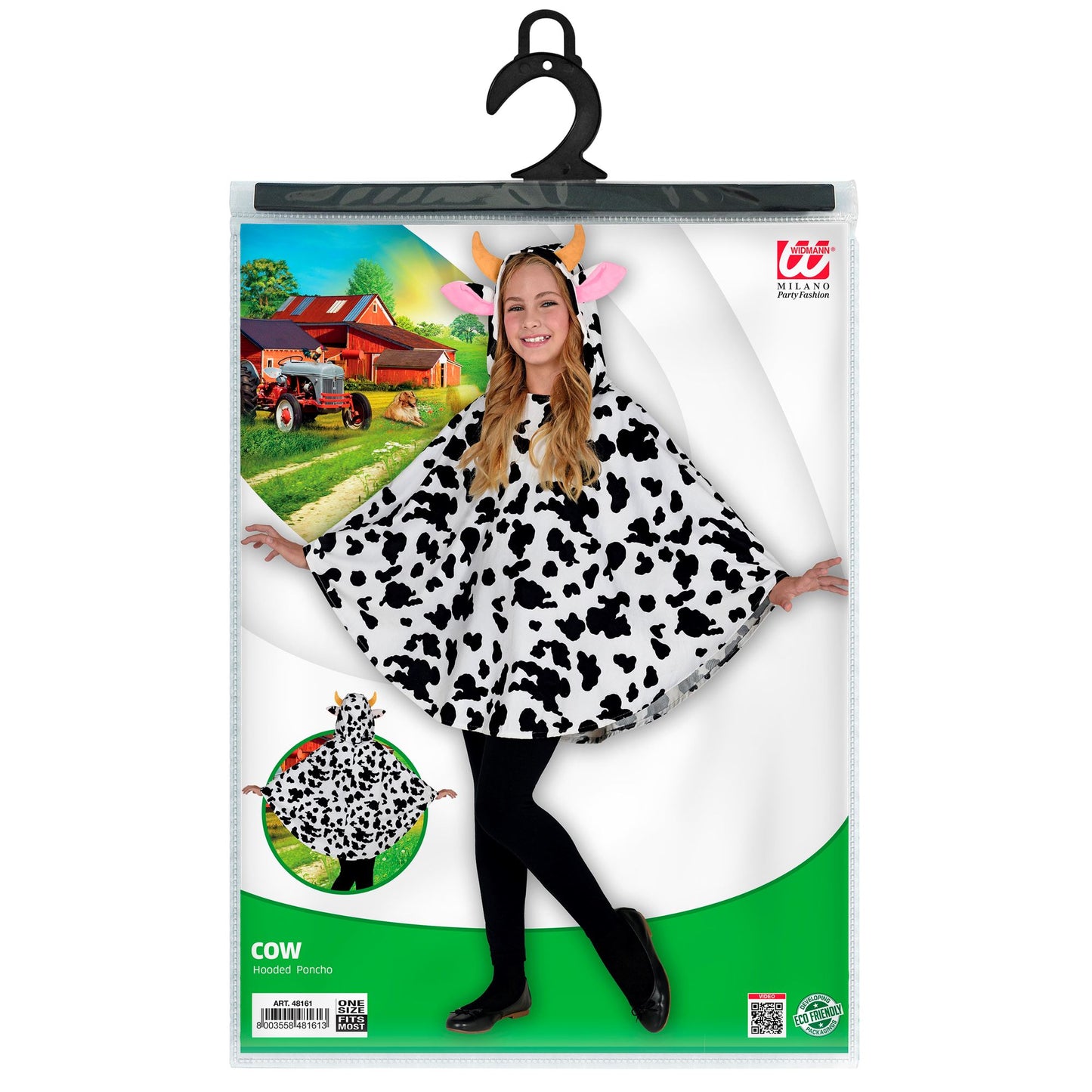 "KUH" (Poncho mit Kapuze) – Ansicht 5