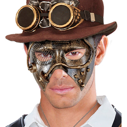"KUPFERFARBENE STEAMPUNK MASKE" – Ansicht 4