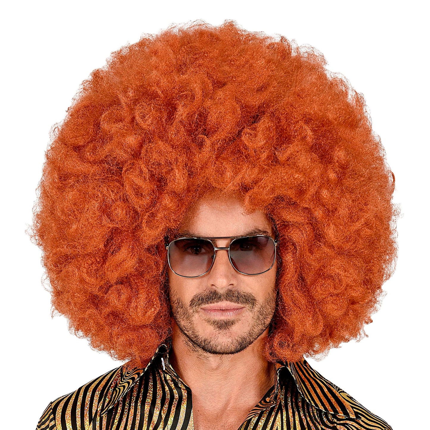 "KUPFERFARBENE ÜBERGROSSE AFRO PERÜCKE" in Box – Ansicht 3