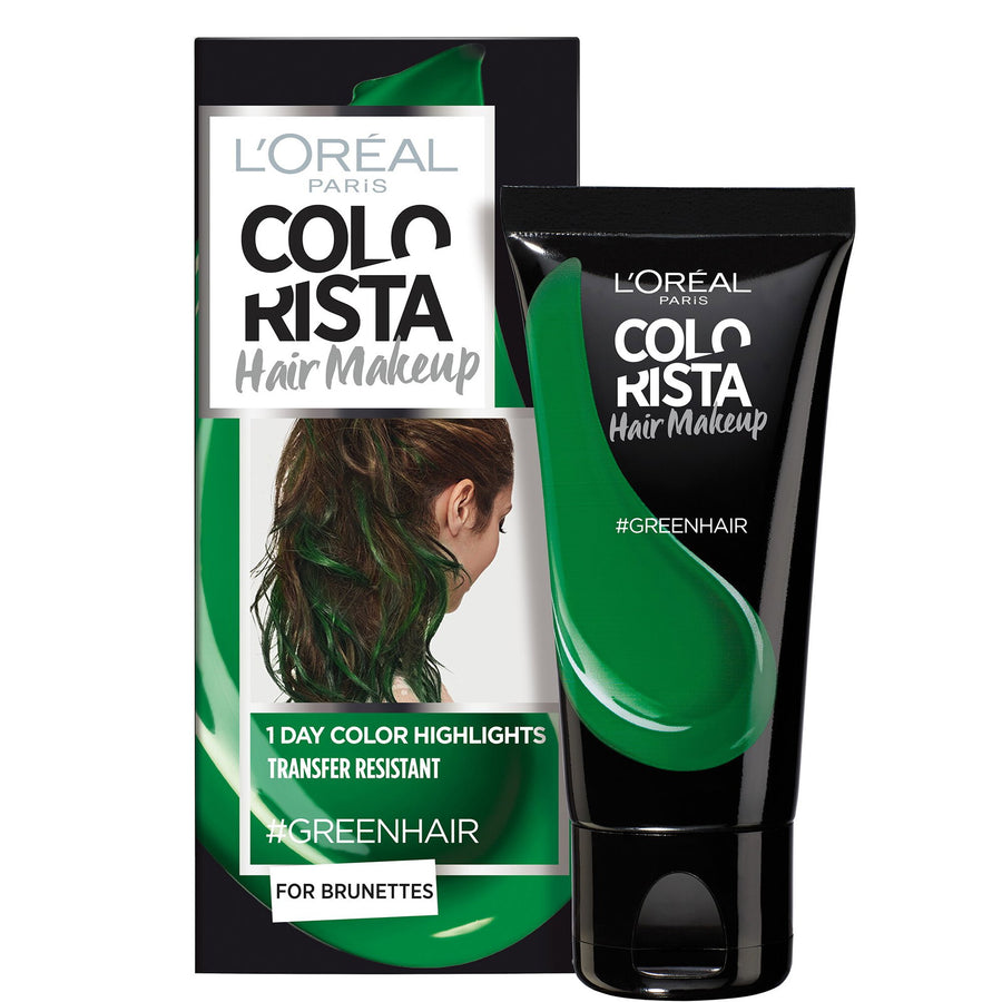 L`Oreal Paris L'Oreal Paris, Colorista Hair Makeup, Semi-permanente Haarfarbe, #GREENHAIR, 30 ml Regular