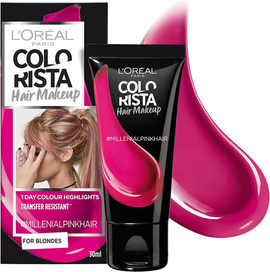 L`Oreal Paris L'Oreal Paris, Colorista Hair Makeup, Semi-permanente Haarfarbe, #MILLENIALPINK, 30 ml Regular
