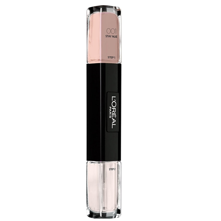 L`Oreal Paris L'Oreal Paris, Infallible, Gel-Effekt, Nagellack 2-in-1, 001, Bleiben Sie Nue, 2 x, 5 ml Regular