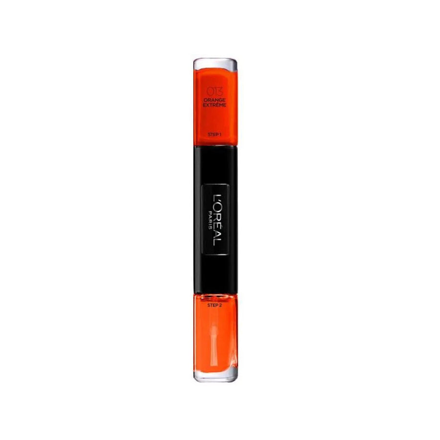 L`Oreal Paris L'Oreal Paris, Infallible, Gel-Effekt, Nagellack 2-in-1, 013, Extrem Orange, 2 x, 5 ml Regular