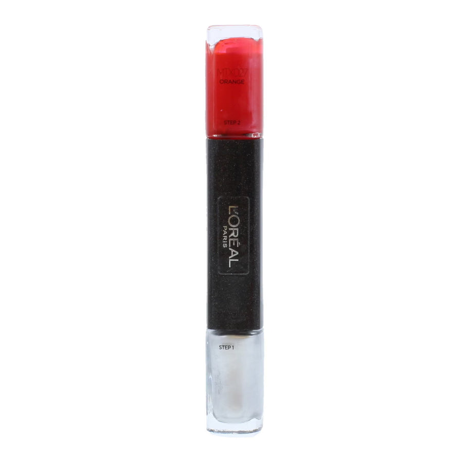 L`Oreal Paris L'Oreal Paris, Infallible, Gel-Effekt, Nagellack 2-in-1, MTX 027, Orange, 2 x, 5 ml Regular