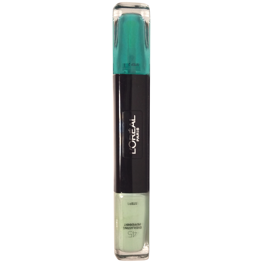 L`Oreal Paris L'Oreal Paris, Infallible, Gel-Effekt, Nagellack 2-in-1, 45, Ewige Pfefferminze, 2 x, 5 ml Regular