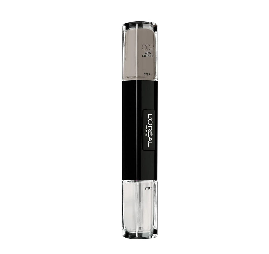 L`Oreal Paris L'Oreal Paris, Infallible, Nagellack 2-in-1, 002, Ewiges Grau, 2 x, 5 ml Regular