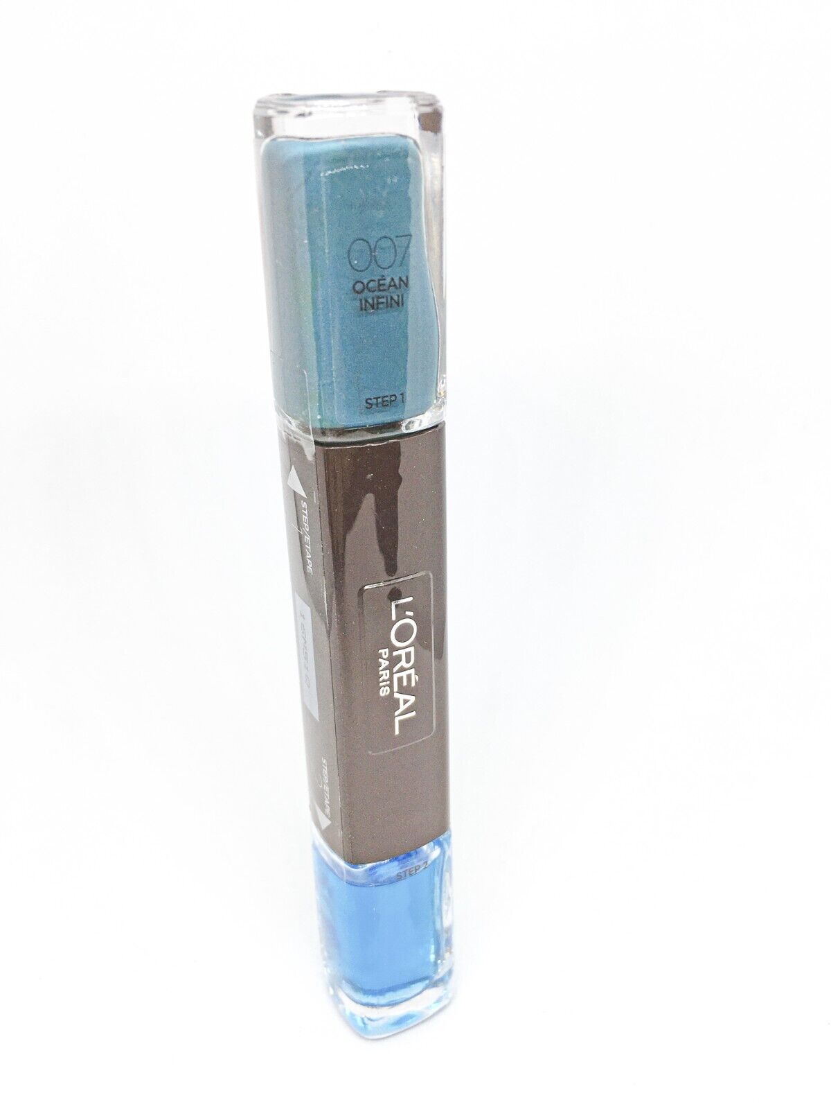 L'Oreal Paris, Infallible, Nagellack 2-in-1, 007, Ozean Unendlich, 2 x, 5 ml