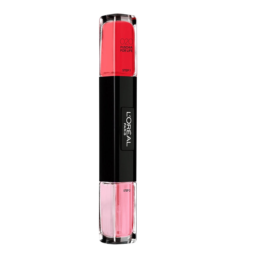 L`Oreal Paris L'Oreal Paris, Infallible, Nagellack 2-in-1, 020, Fuchsia fürs Leben, 2 x, 5 ml Regular