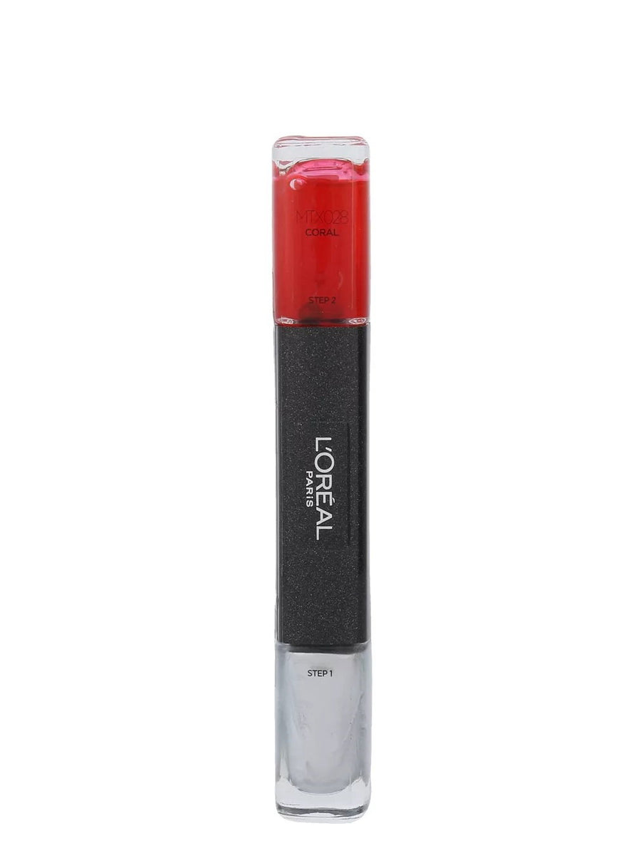 L`Oreal Paris L'Oreal Paris, Infallible, Nagellack 2-in-1, MTX 028, Koralle, 2 x, 5 ml Regular
