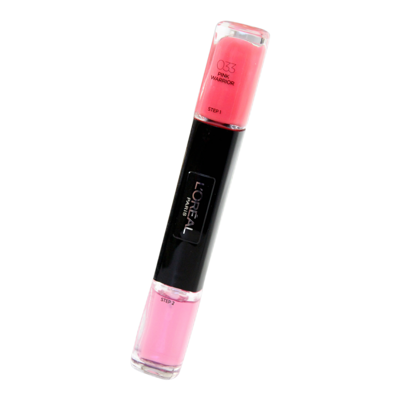 L`Oreal Paris L'Oreal Paris, Infallible, Nagellack 2-in-1, 033, Rosa Krieger, 2 x, 5 ml Regular