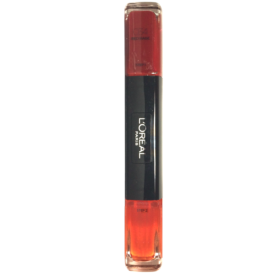 L`Oreal Paris L'Oreal Paris, Infallible, Nagellack 2-in-1, 034, Rote Wut, 2 x, 5 ml Regular