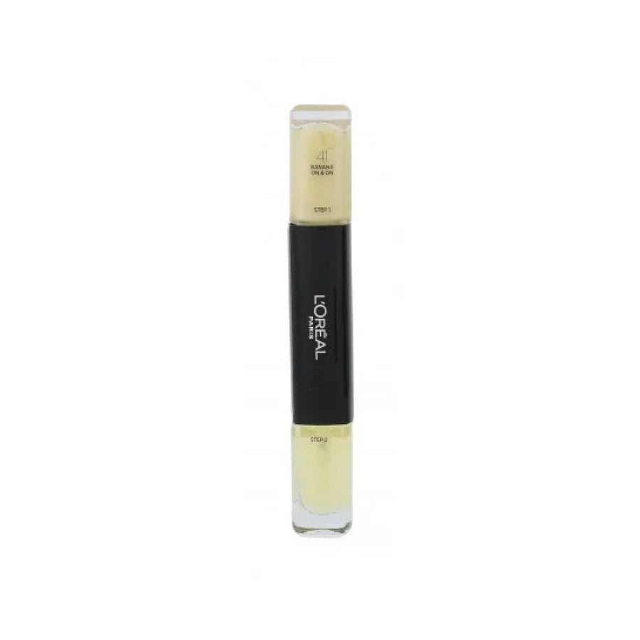 L`Oreal Paris L'Oreal Paris, Infallible, Nagellack 2-in-1, 041, Banane auf 8 auf, 2 x, 5 ml Regular