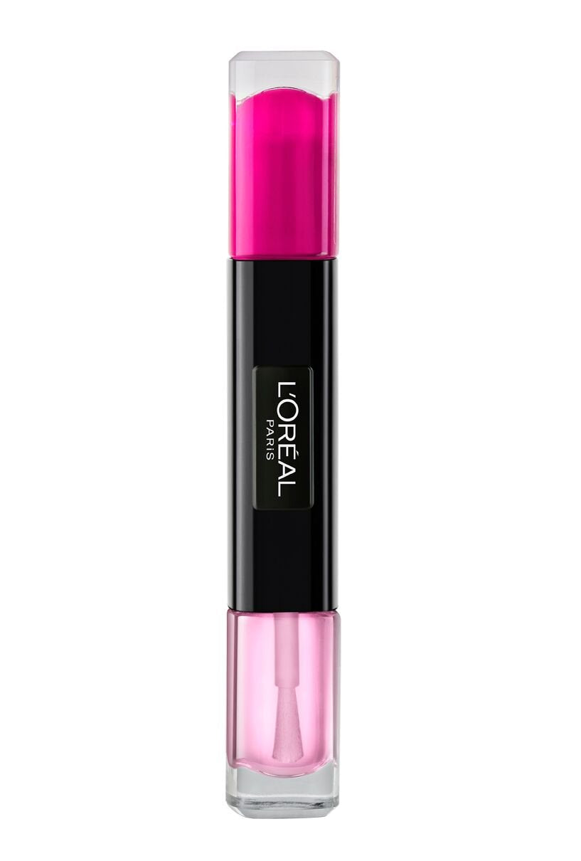 L'Oreal Paris, Infallible, Nagellack 2-in-1, 132, Rosa Farbe, 2 x, 5 ml