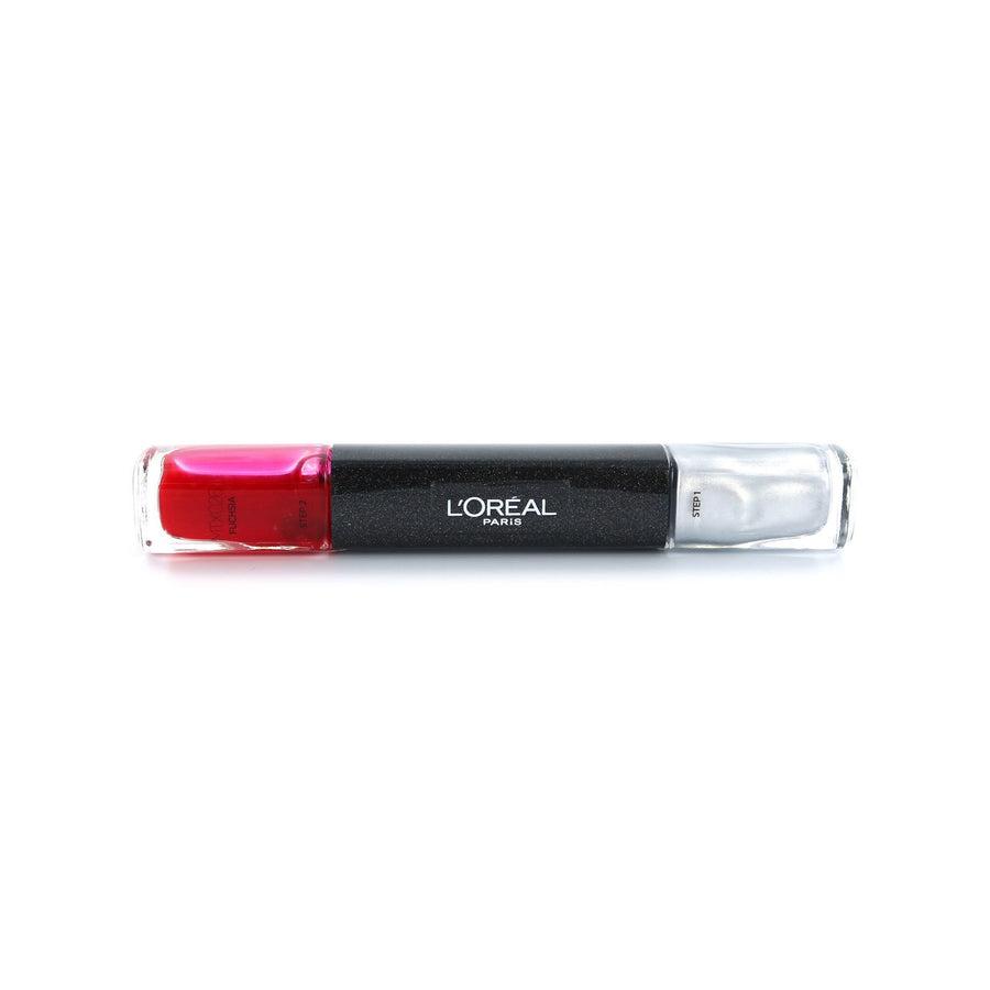 L`Oreal Paris L'Oreal Paris, Infallible, Nagellack 2-in-1, MTX 026, Fuchsie, 2 x, 5 ml Regular
