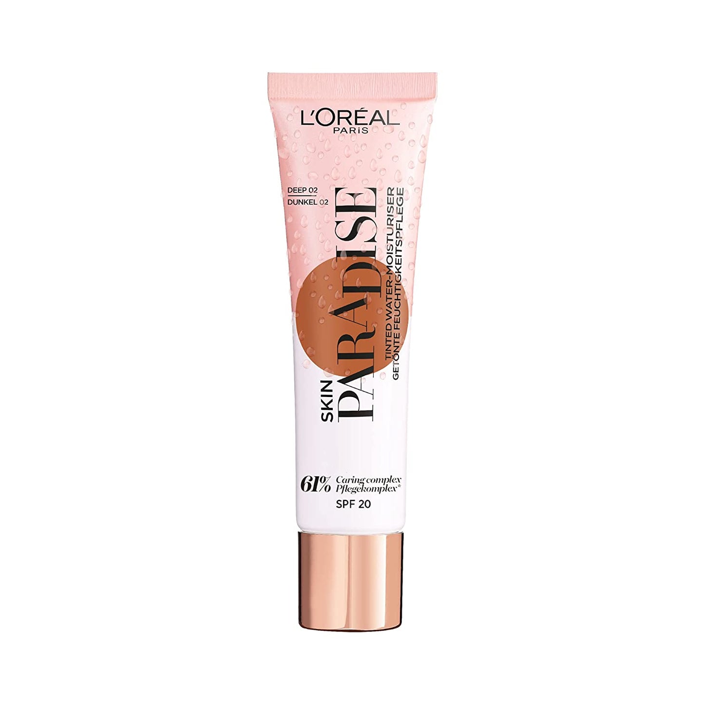 L'Oreal Paris, Skin Paradise, Aloe Vera, Hydratisierend, Wassercreme, Für das Gesicht, SPF 20, 02, Tief, 30 ml