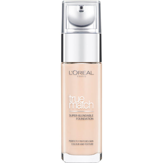L`Oreal Paris L'Oreal Paris, True Match, Natürliches Finish, Flüssige Grundierung, 2.R/2.C, Rose Vanille, LSF 17, 30 ml Regul