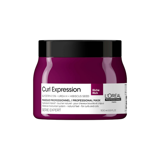 L`Oreal Professionnel L'Oreal Professionnel, Serie Expert Curl Expression Rich, Glycerin 2,5% + Harnstoff H + Hibiskussamen, 