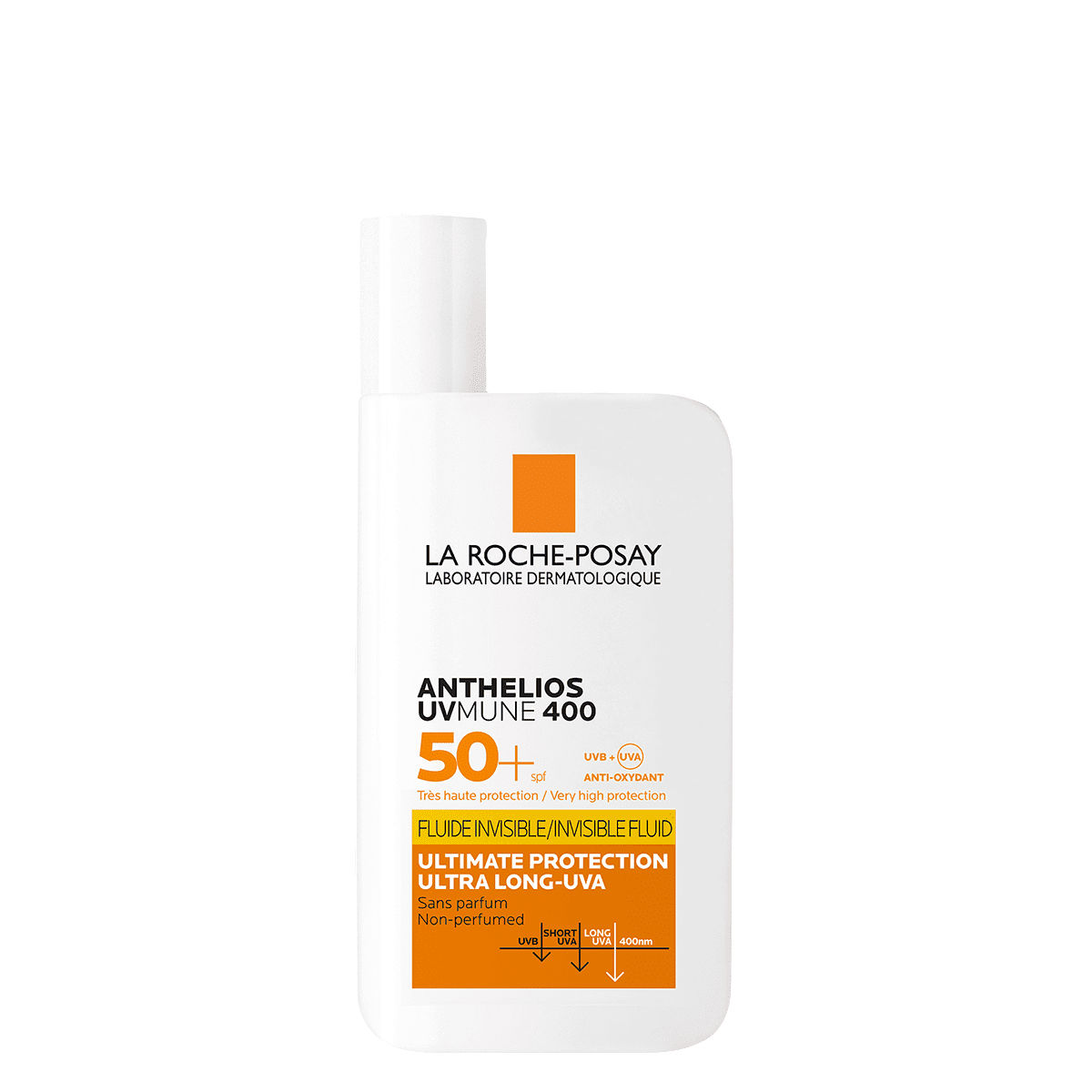 La Roche-Posay, Anthelios UVMune 400, UV-Schutz, Sonnenschutzfluid, Für das Gesicht, SPF 50+, 50 ml