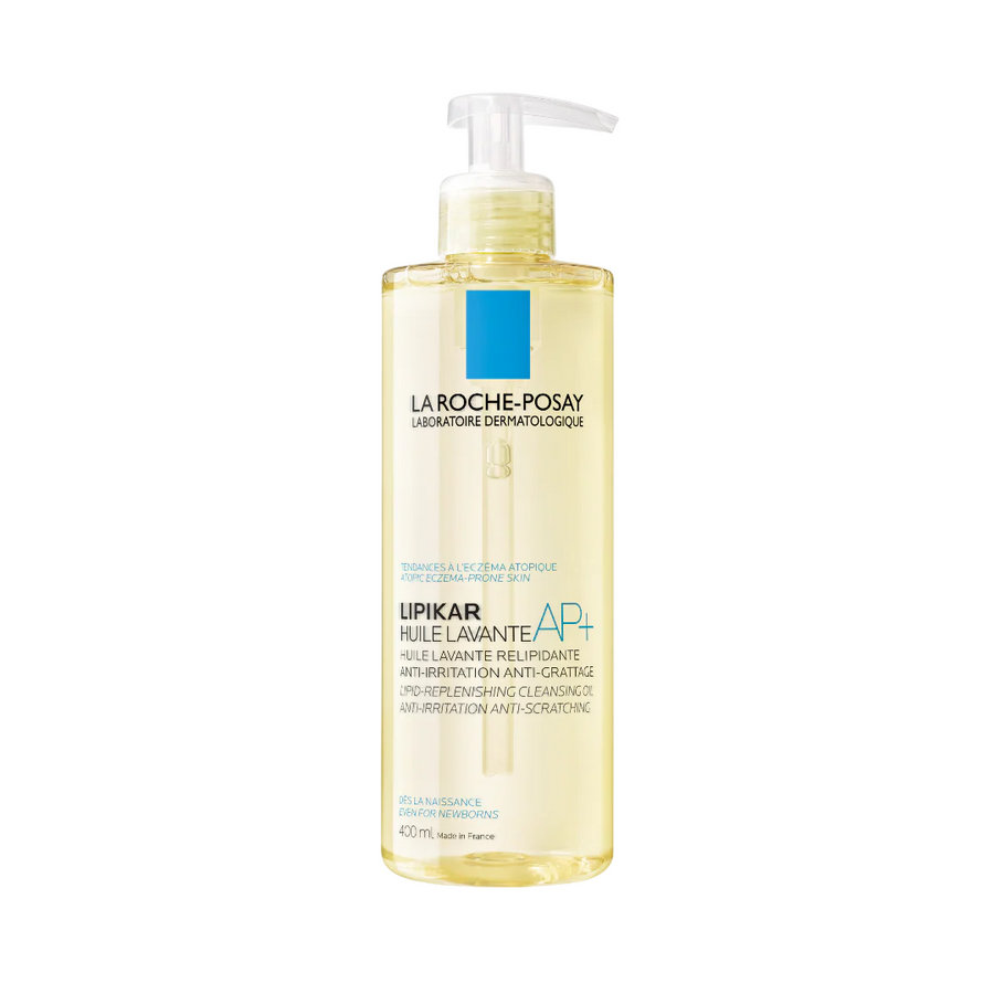 La Roche-Posay, Lipikar AP+, Anti-Scratching & Soothing, Duschöl, Sehr trockene/irritierte bis atopische empfindliche Haut, 400 ml
